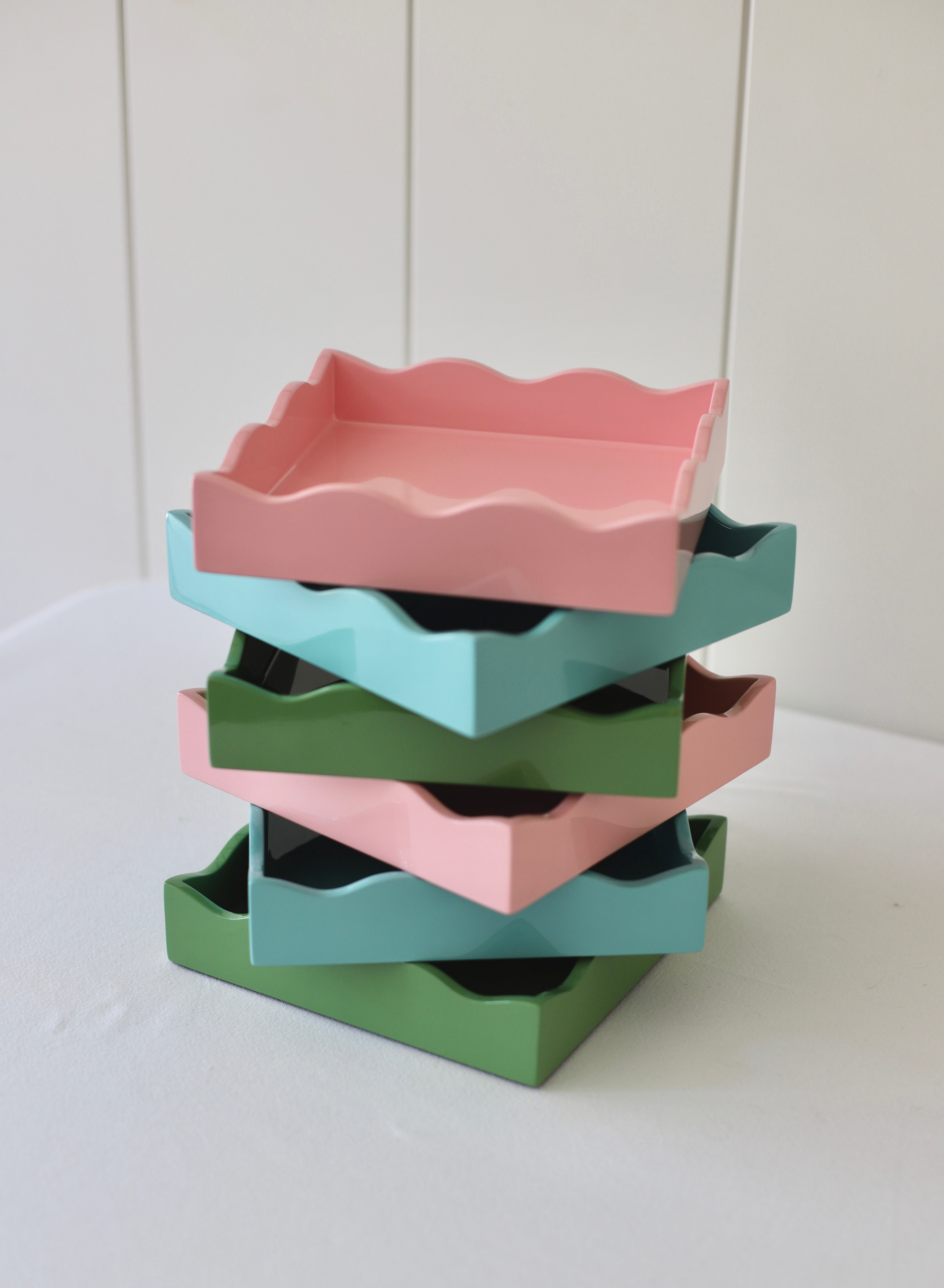 Square Allegra Tray in Green