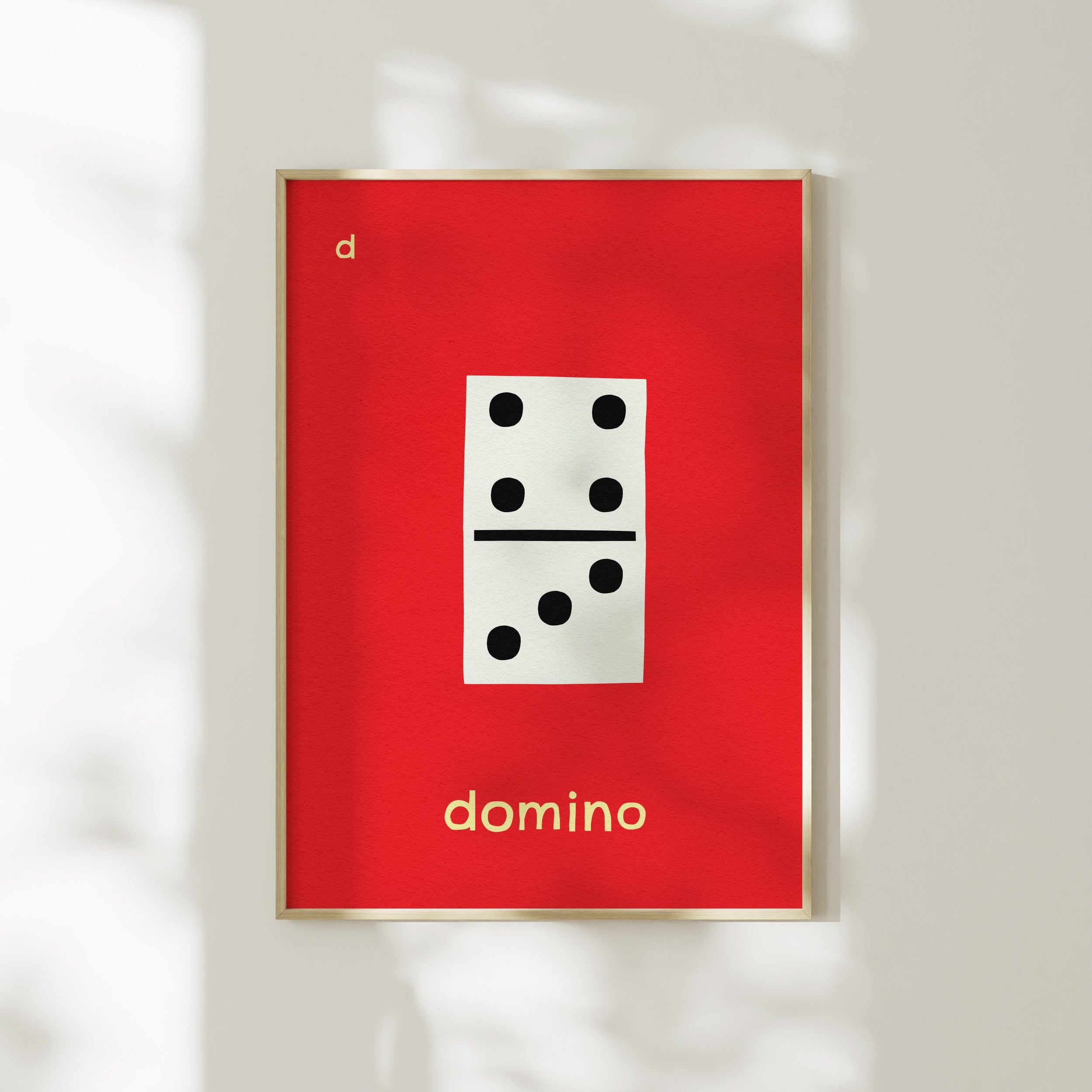 D for Domino | Giclée Fine Art Print