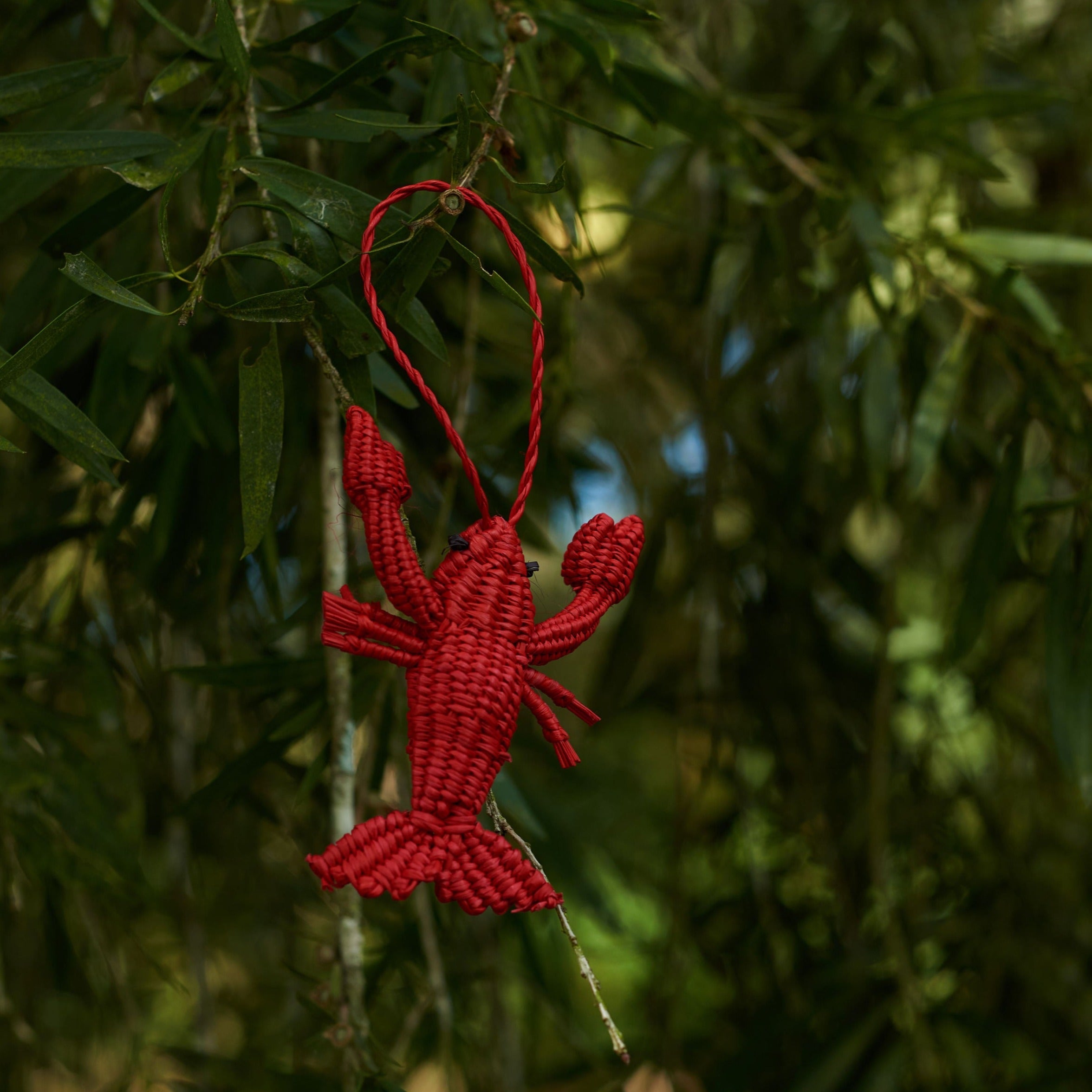 Palmito Woven Lobster Baubles (Set of 4)