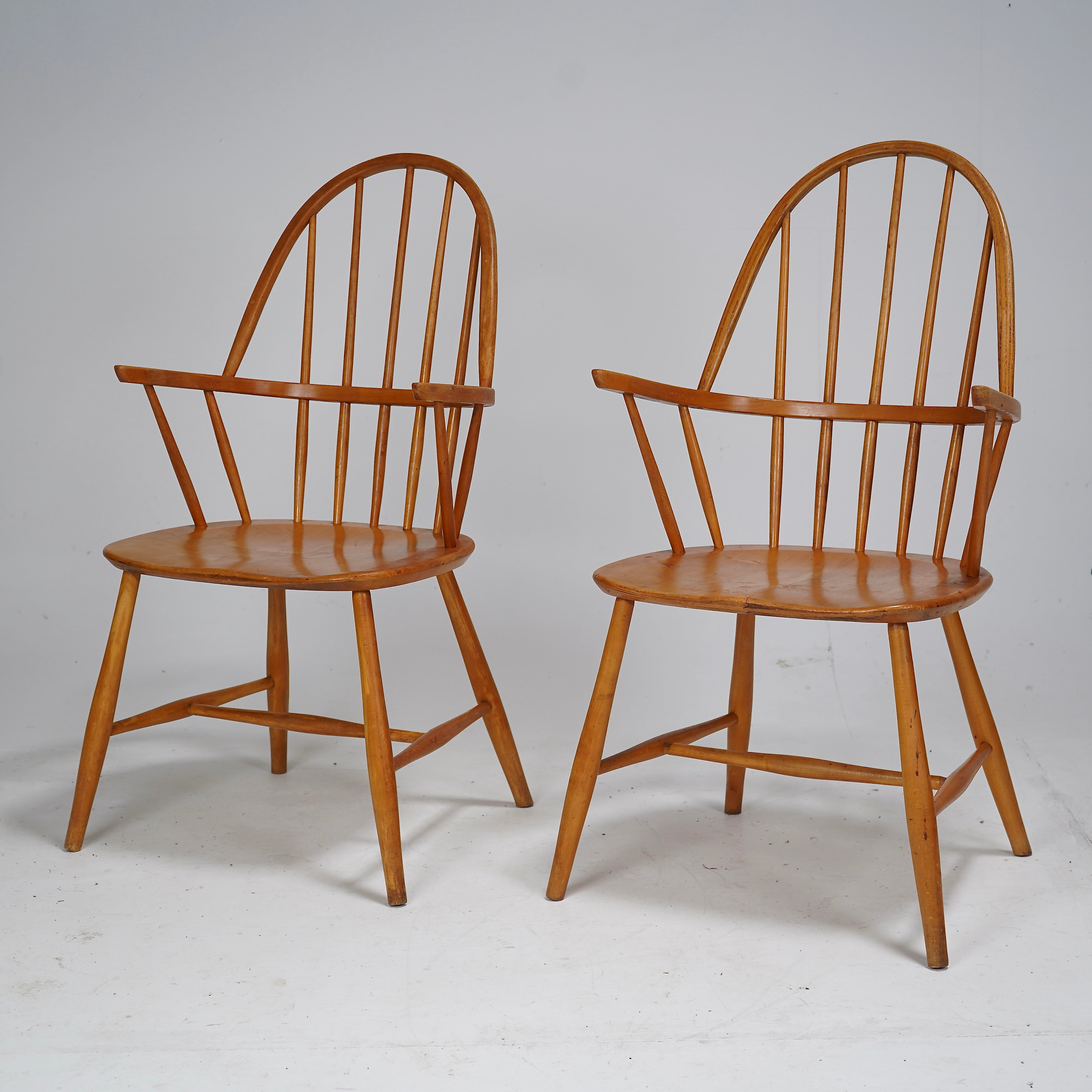 Scandinavian Elm Windsor Chairs