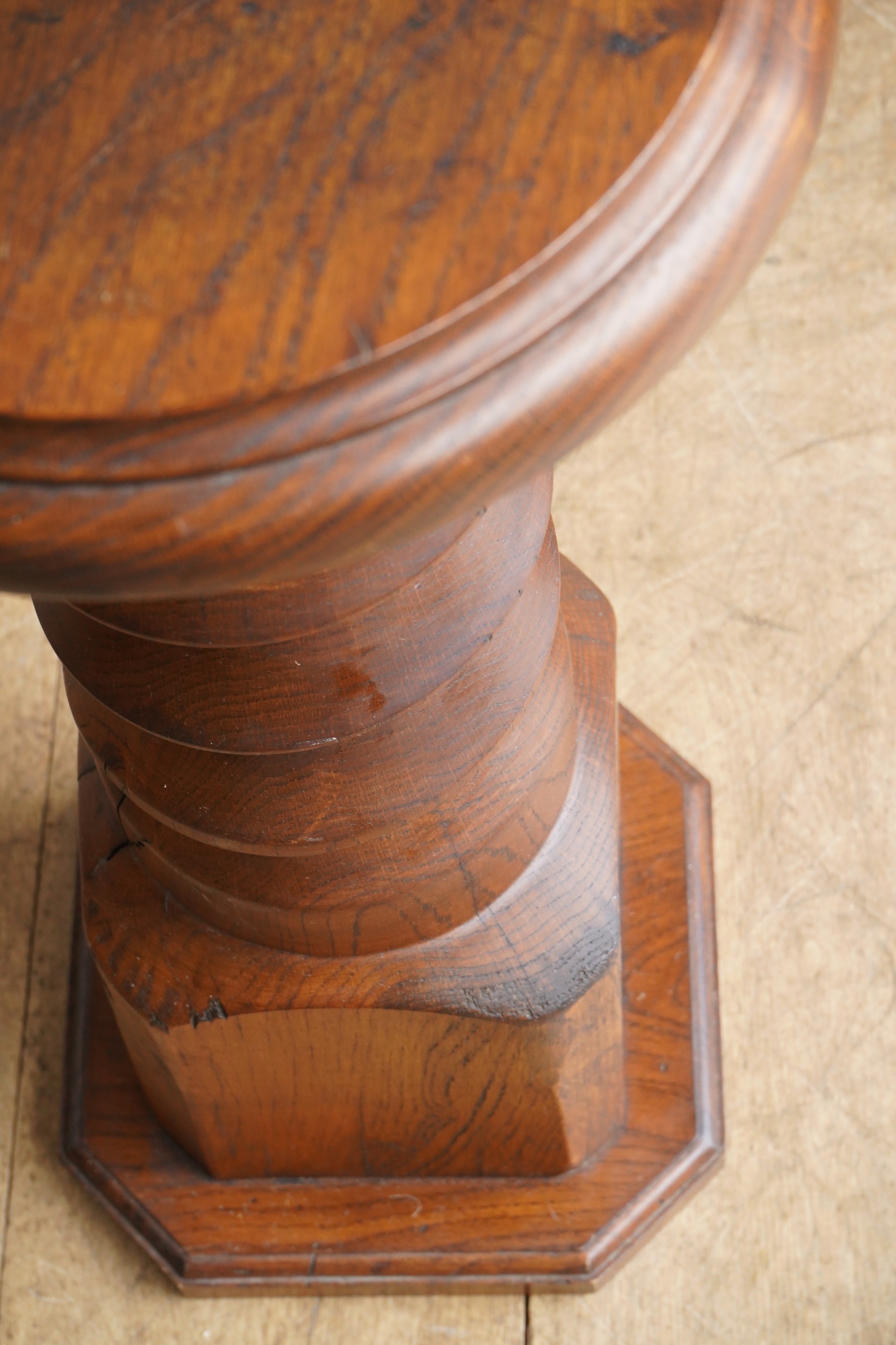 Oak Corkscrew Plinth