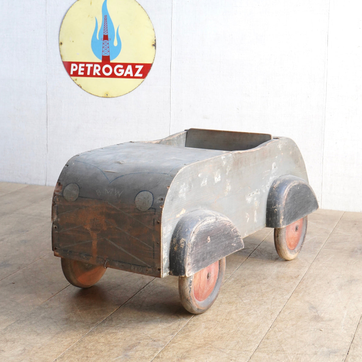 BMW wooden car
