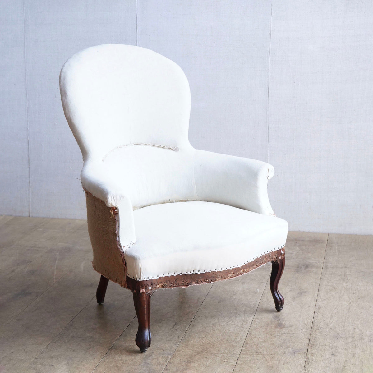 French Spoon Back Armchair
