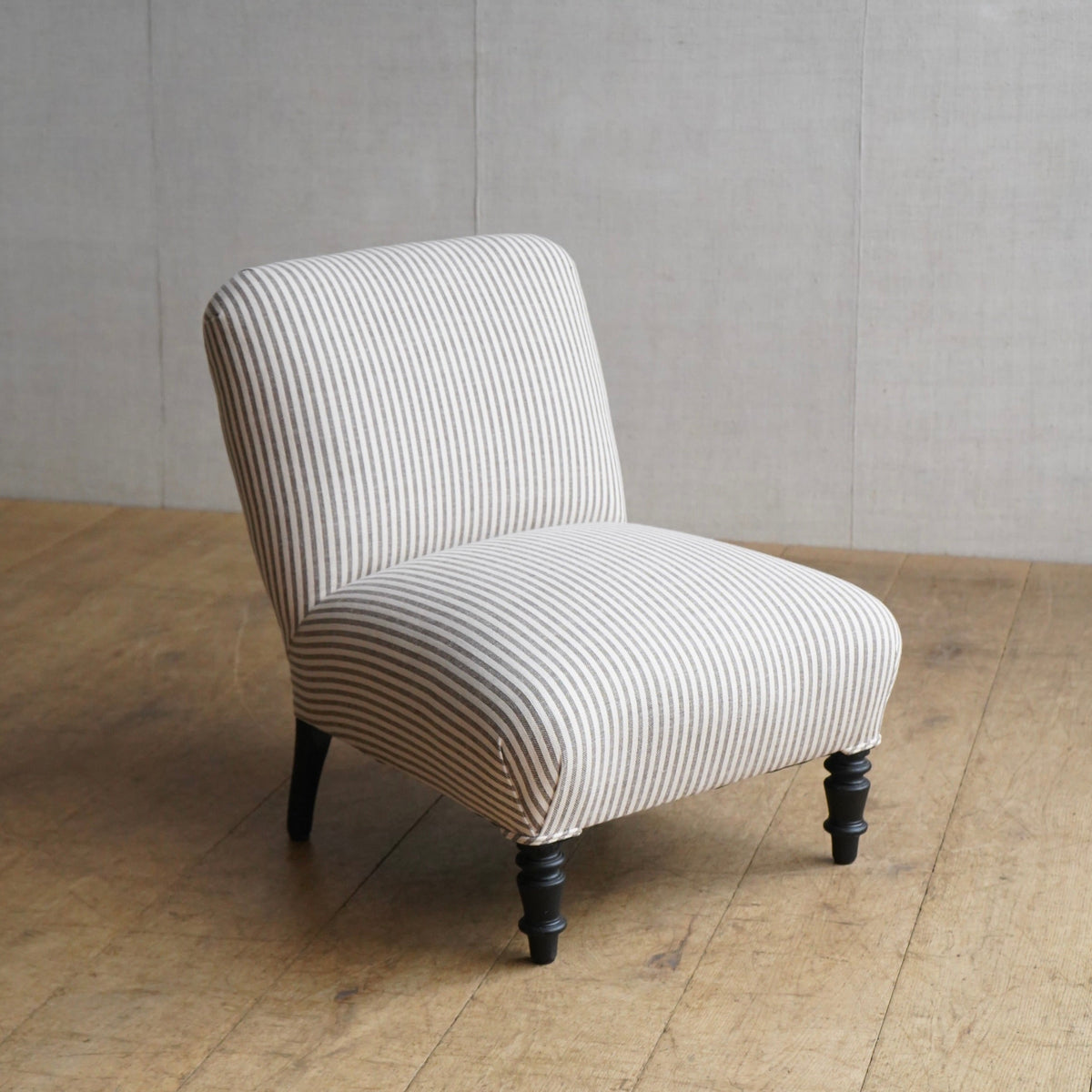Ticking Slipper Chair
