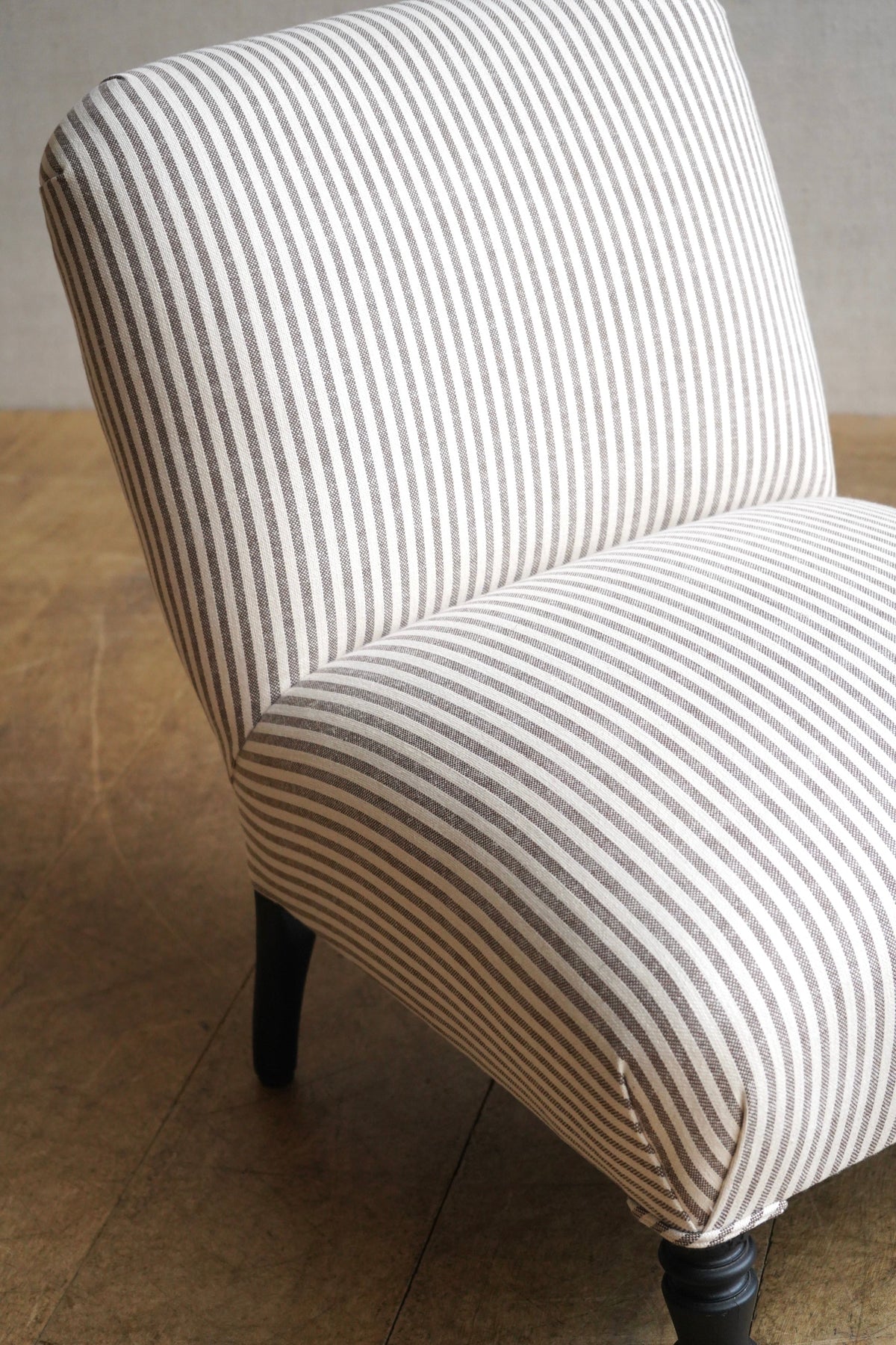 Ticking Slipper Chair