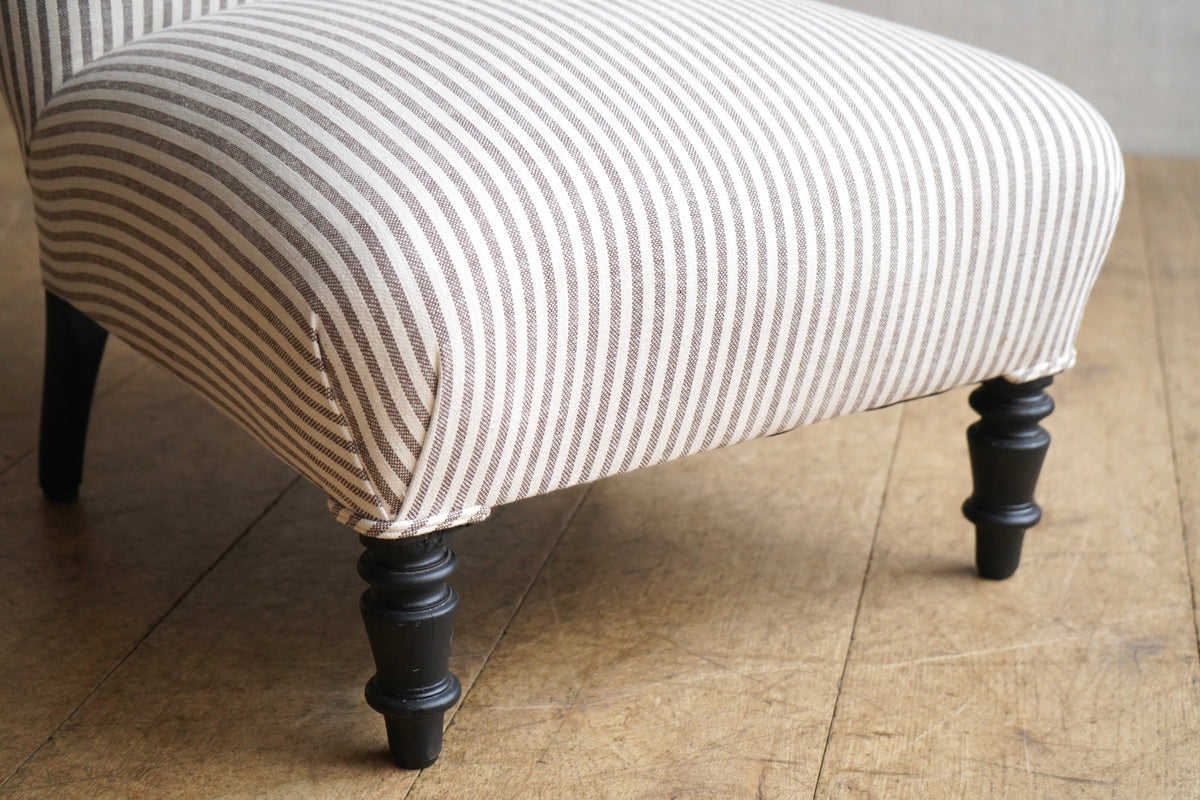 Ticking Slipper Chair