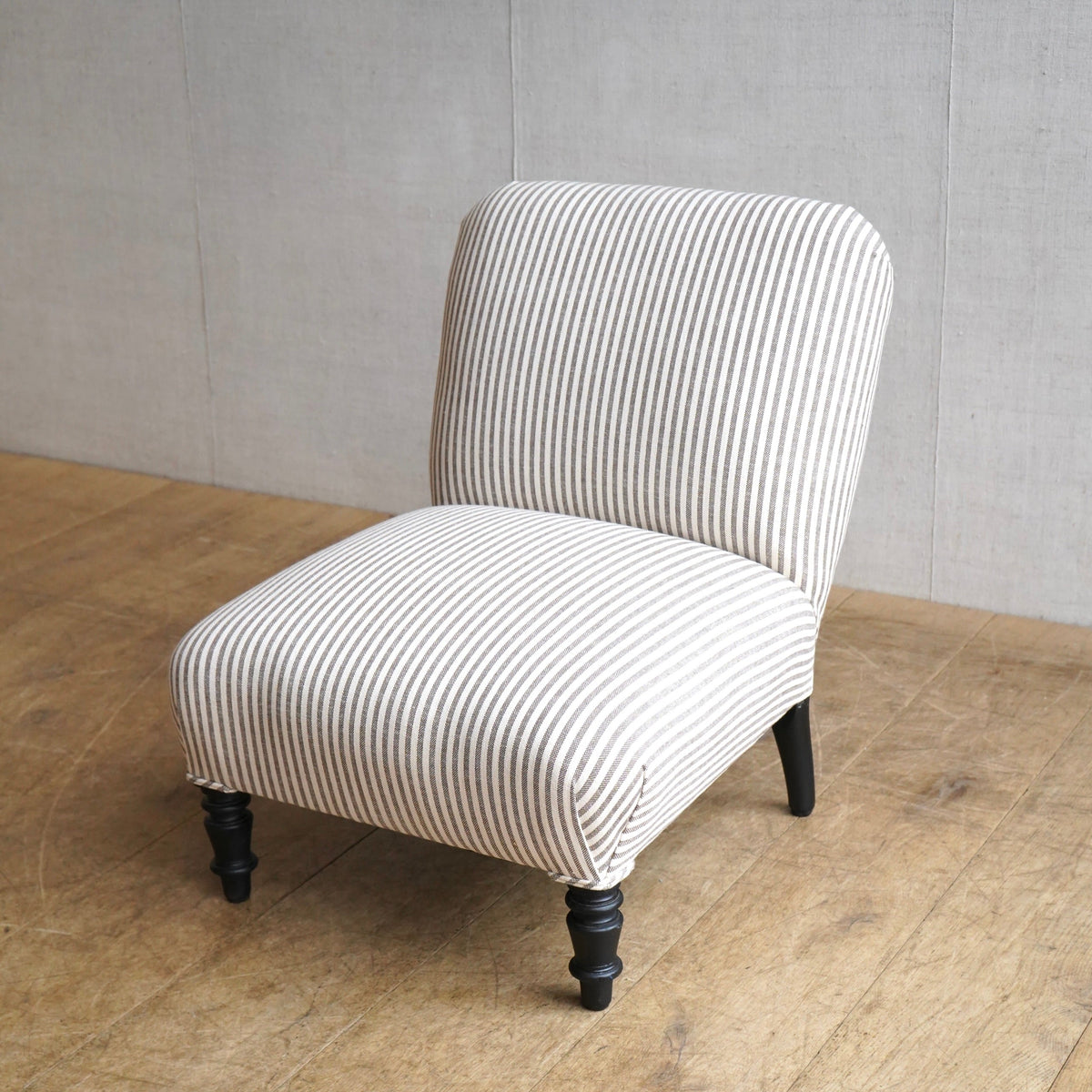 Ticking Slipper Chair