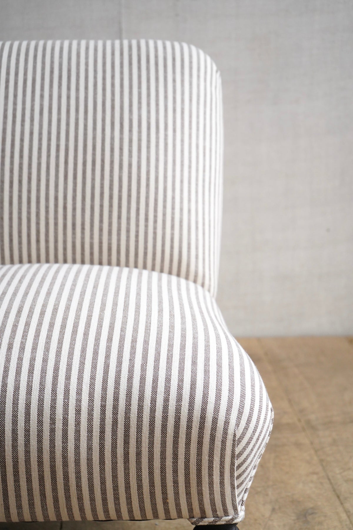 Ticking Slipper Chair