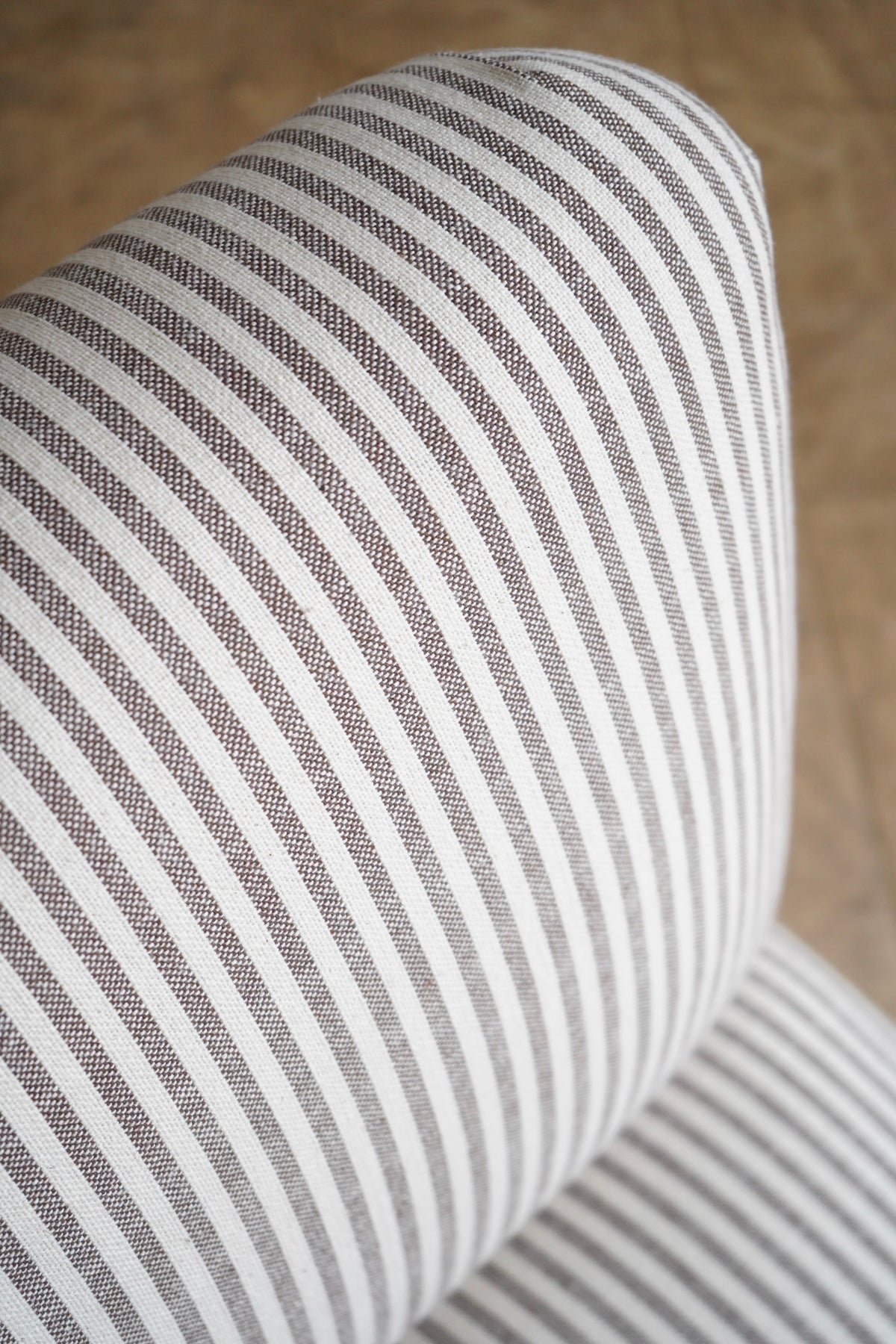 Ticking Slipper Chair