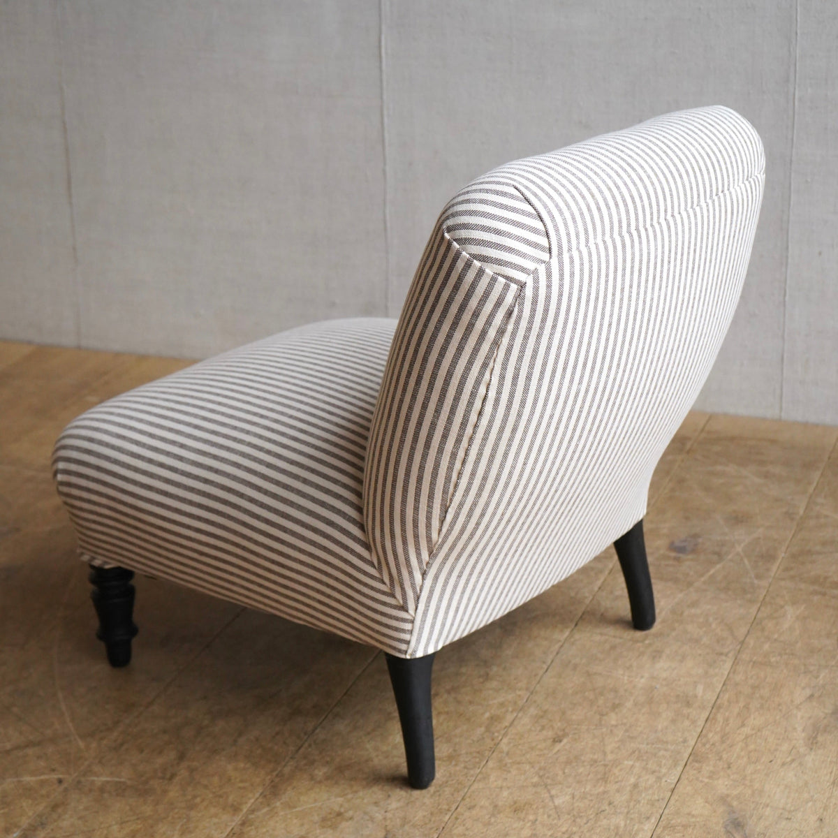 Ticking Slipper Chair