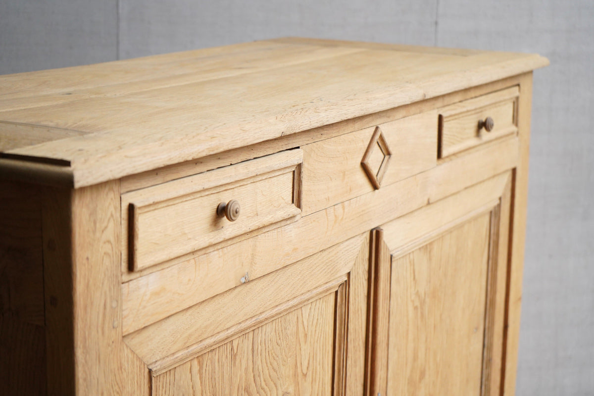French Stripped Oak Cabinet