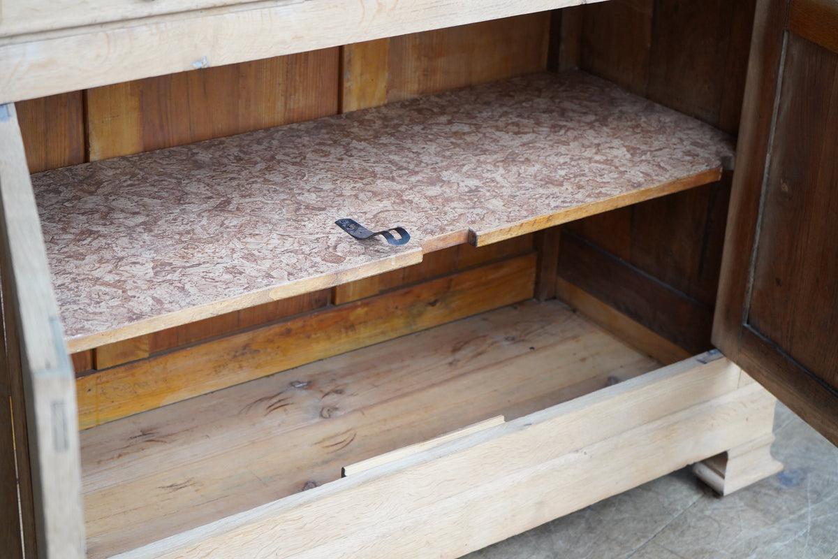 French Stripped Oak Cabinet