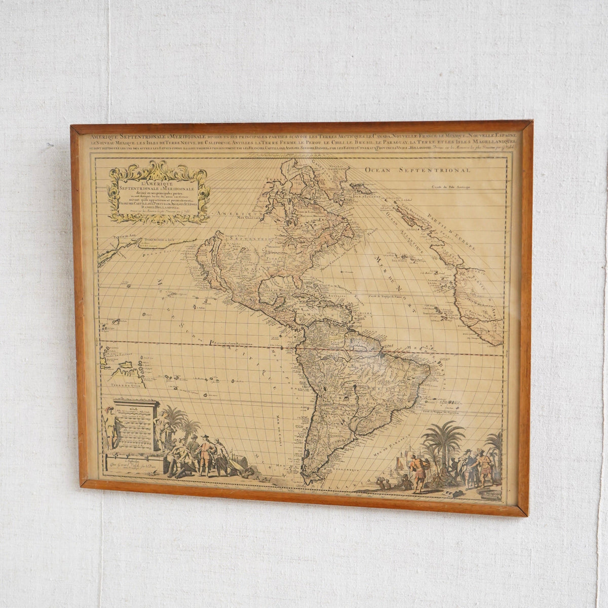 Map of North and South America
