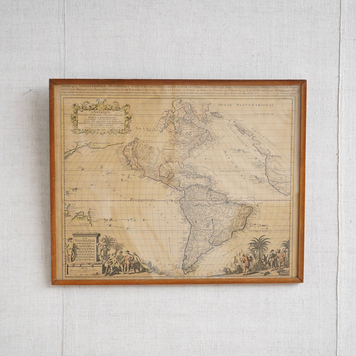 Map of North and South America