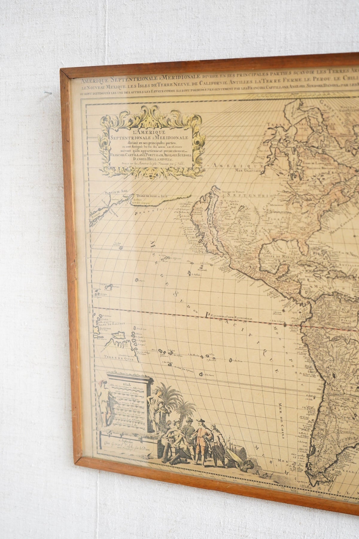 Map of North and South America