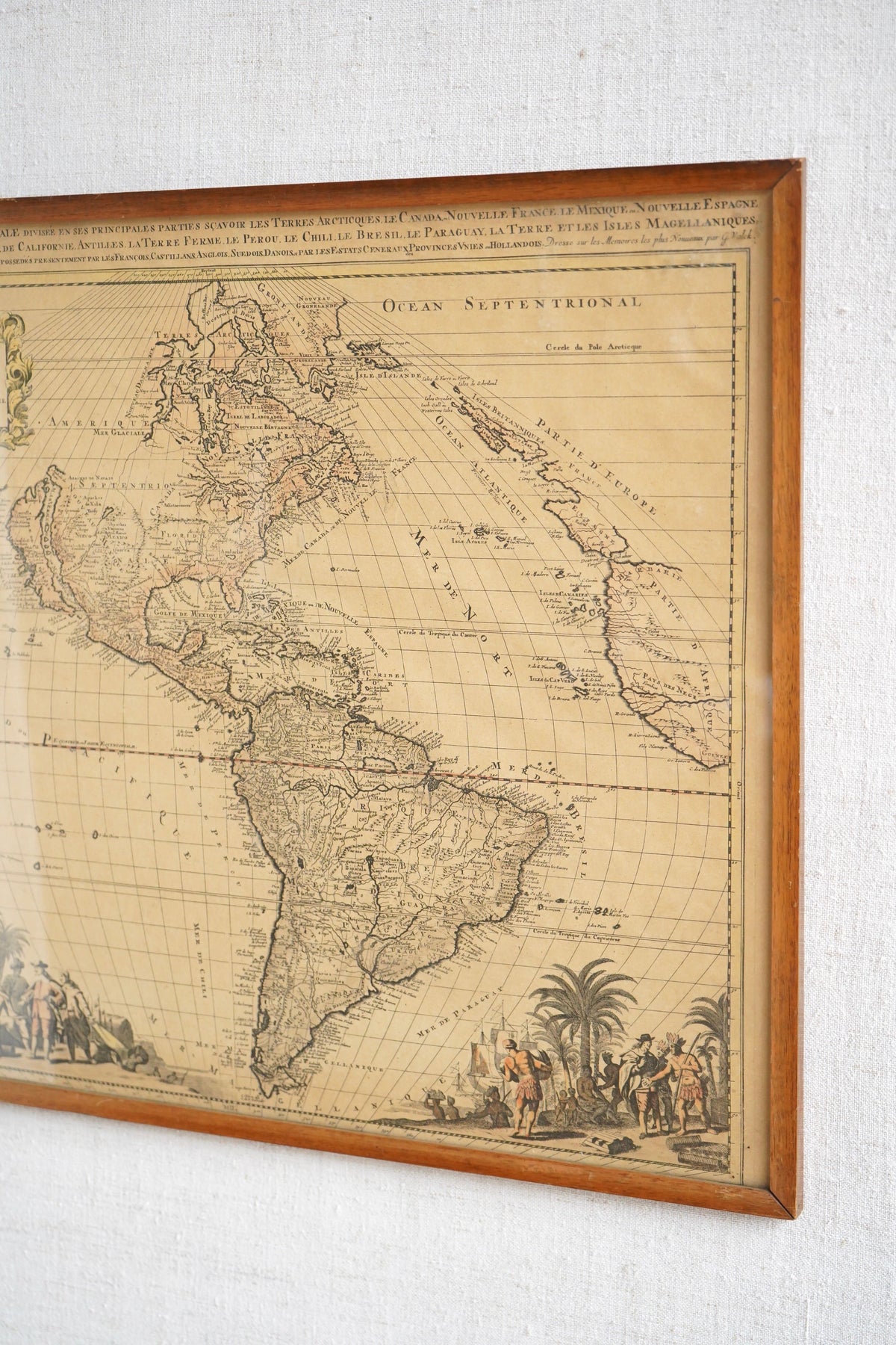 Map of North and South America