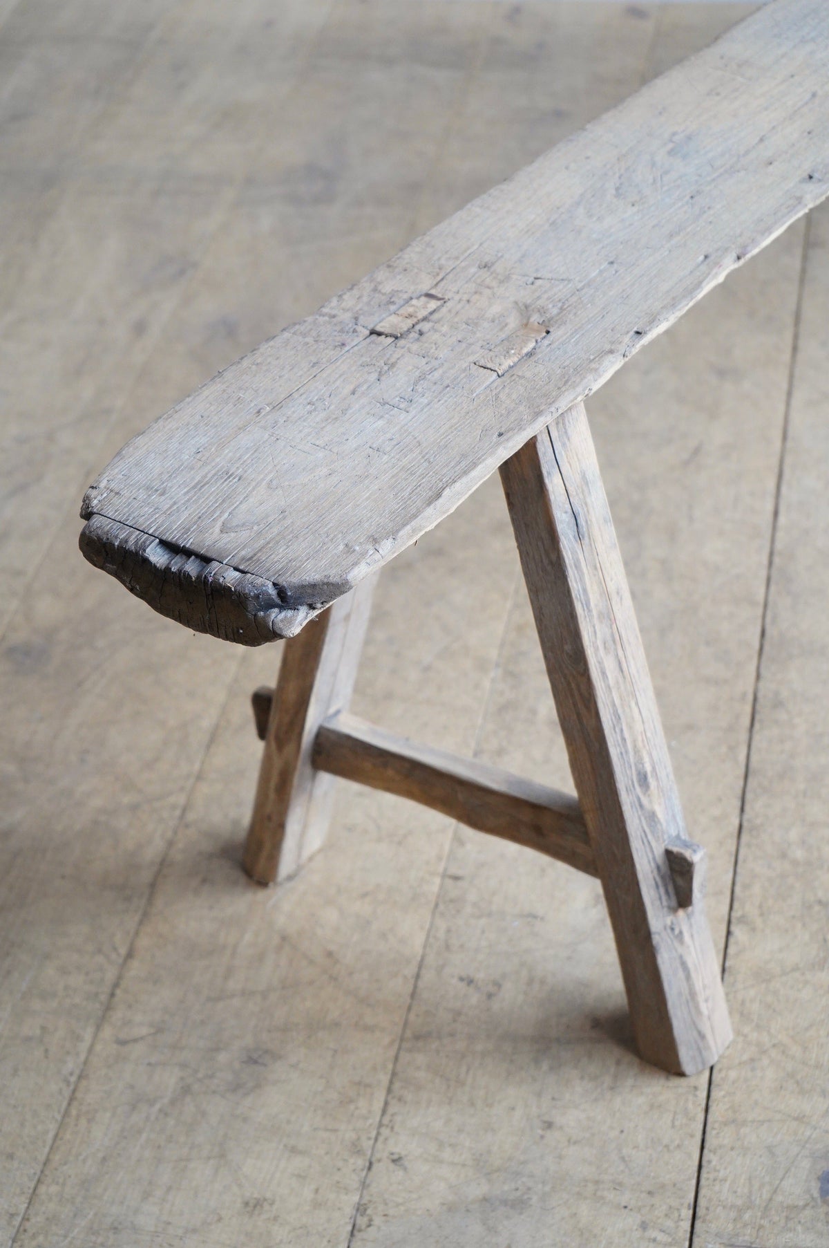 Large Elm Bench