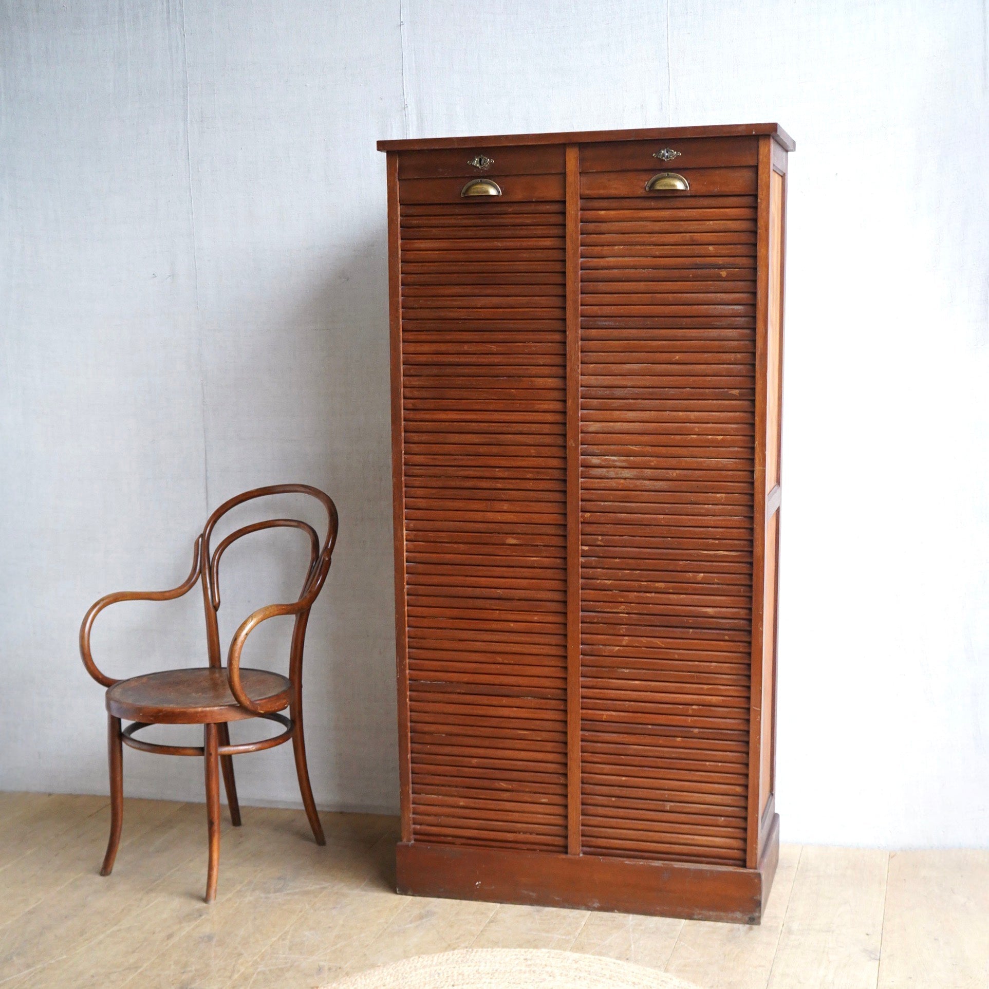 French Oak Double Tambour