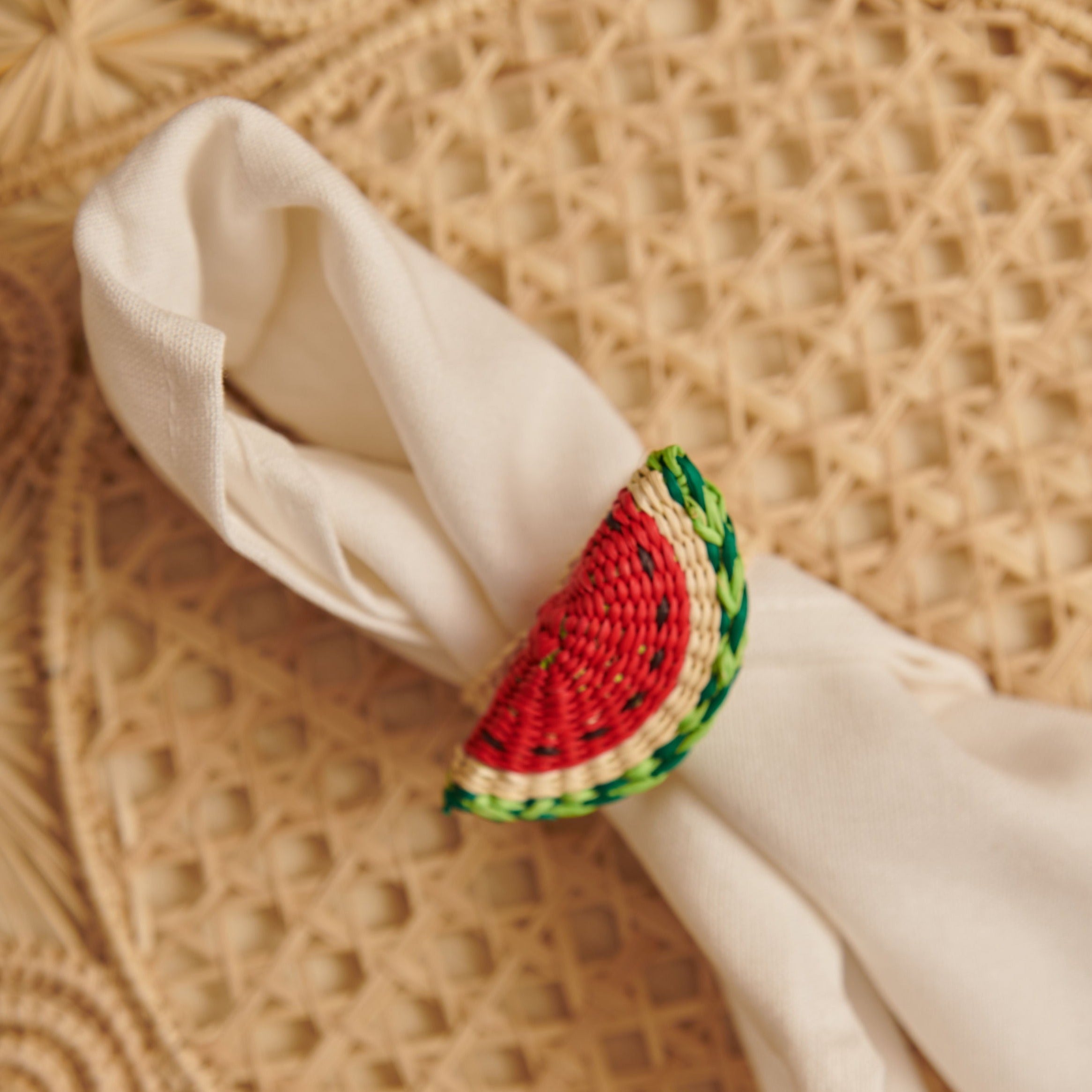 Palmito Watermelon Napkin Rings (Set of 4)