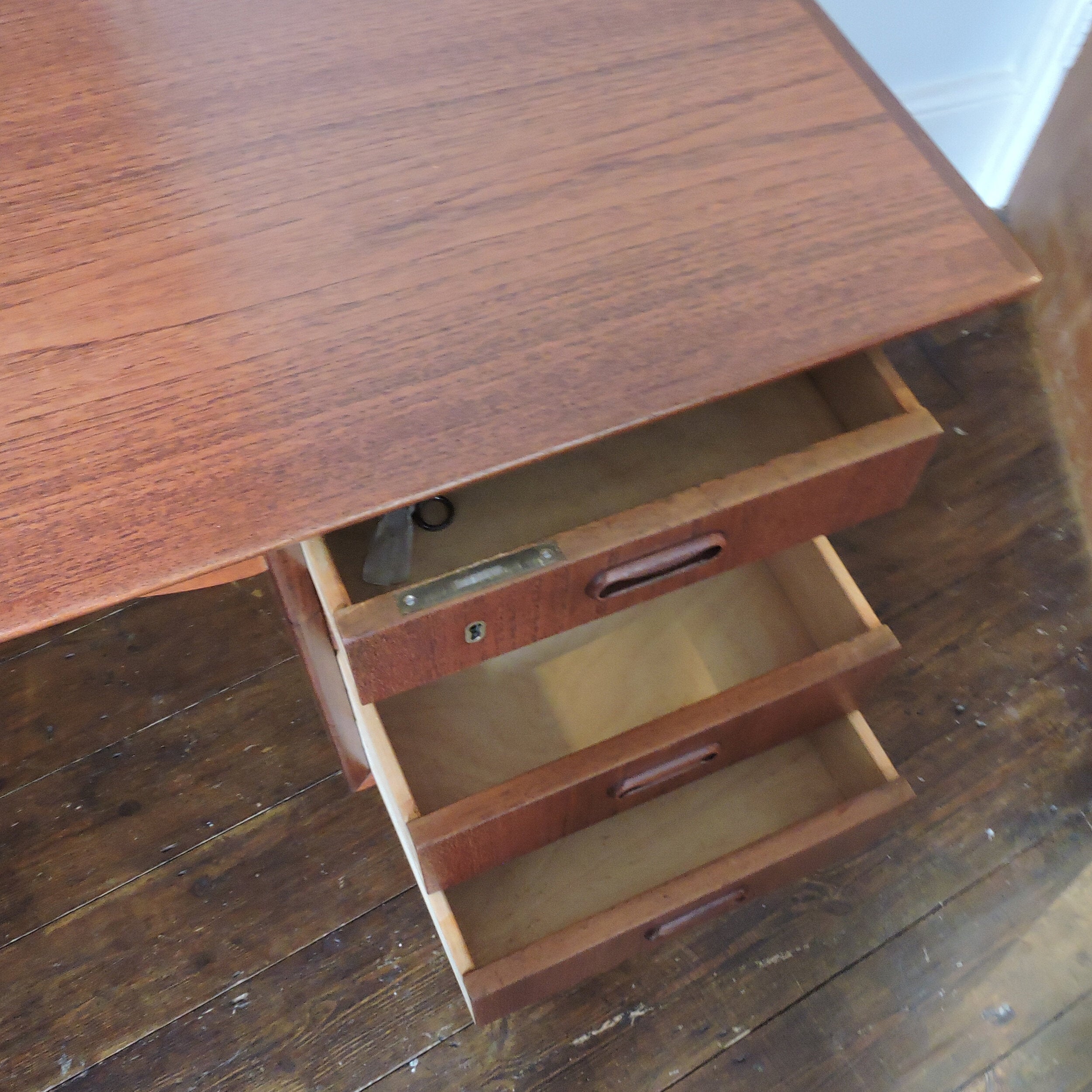 Mid-Century Danish Teak Desk, 1960s