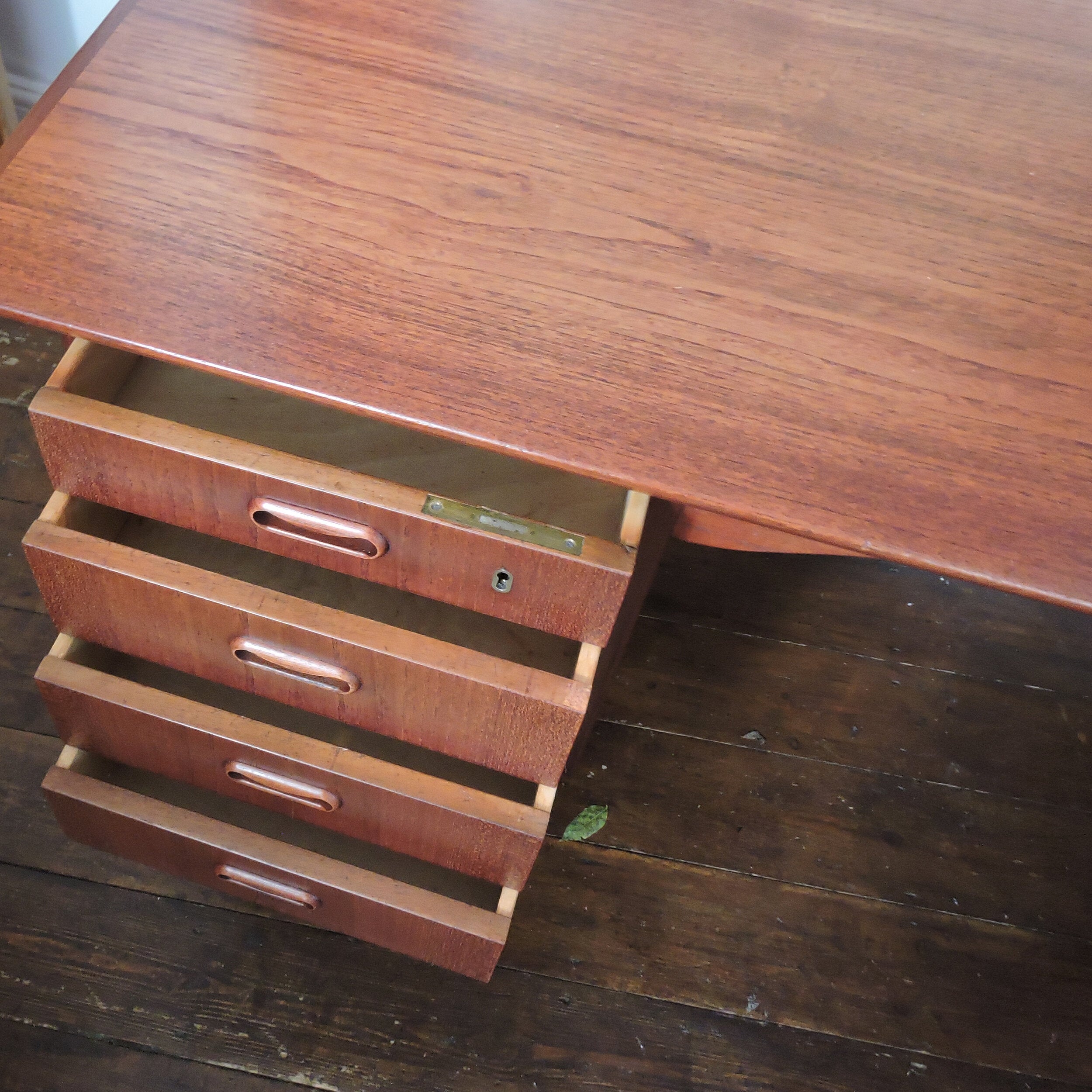 Mid-Century Danish Teak Desk, 1960s