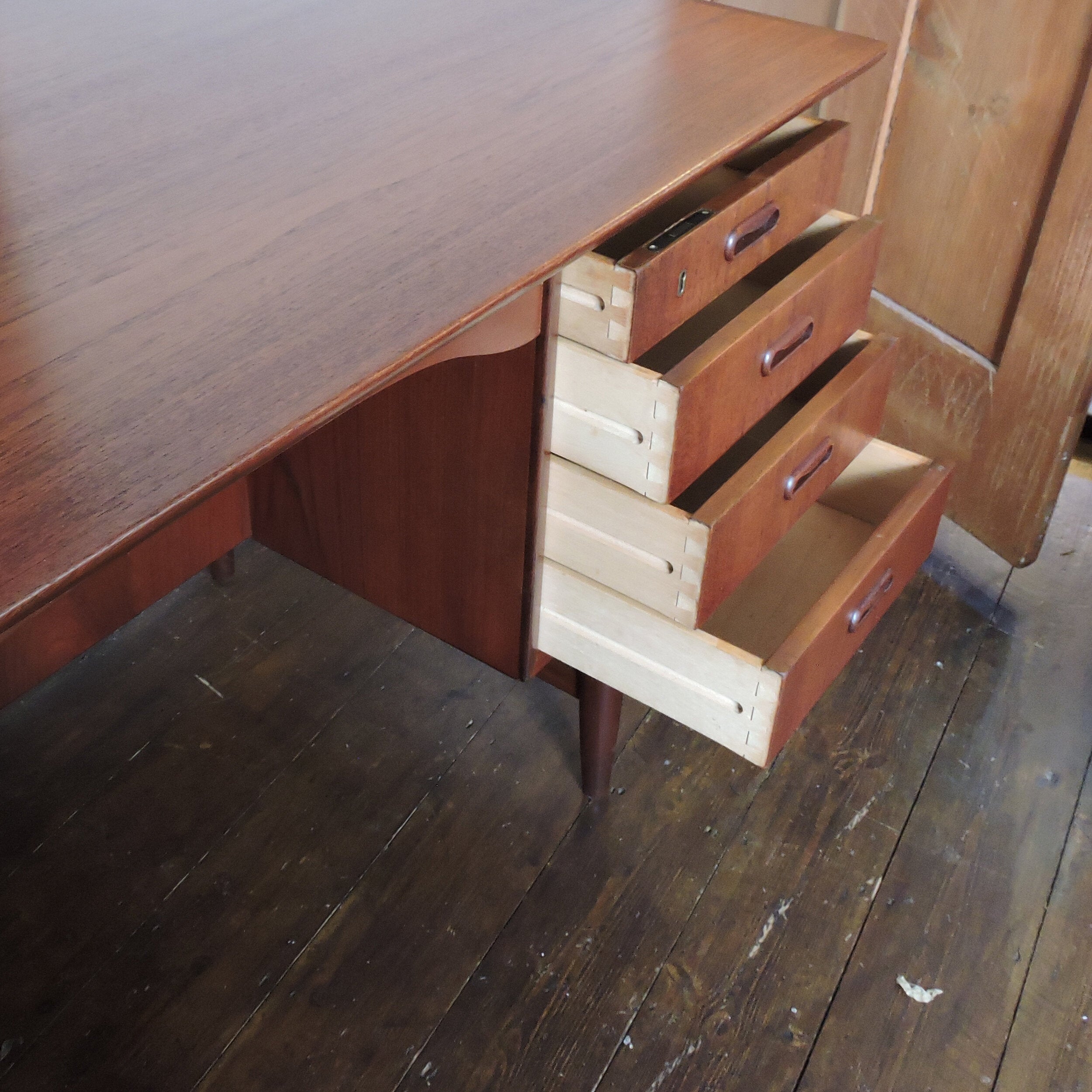 Mid-Century Danish Teak Desk, 1960s