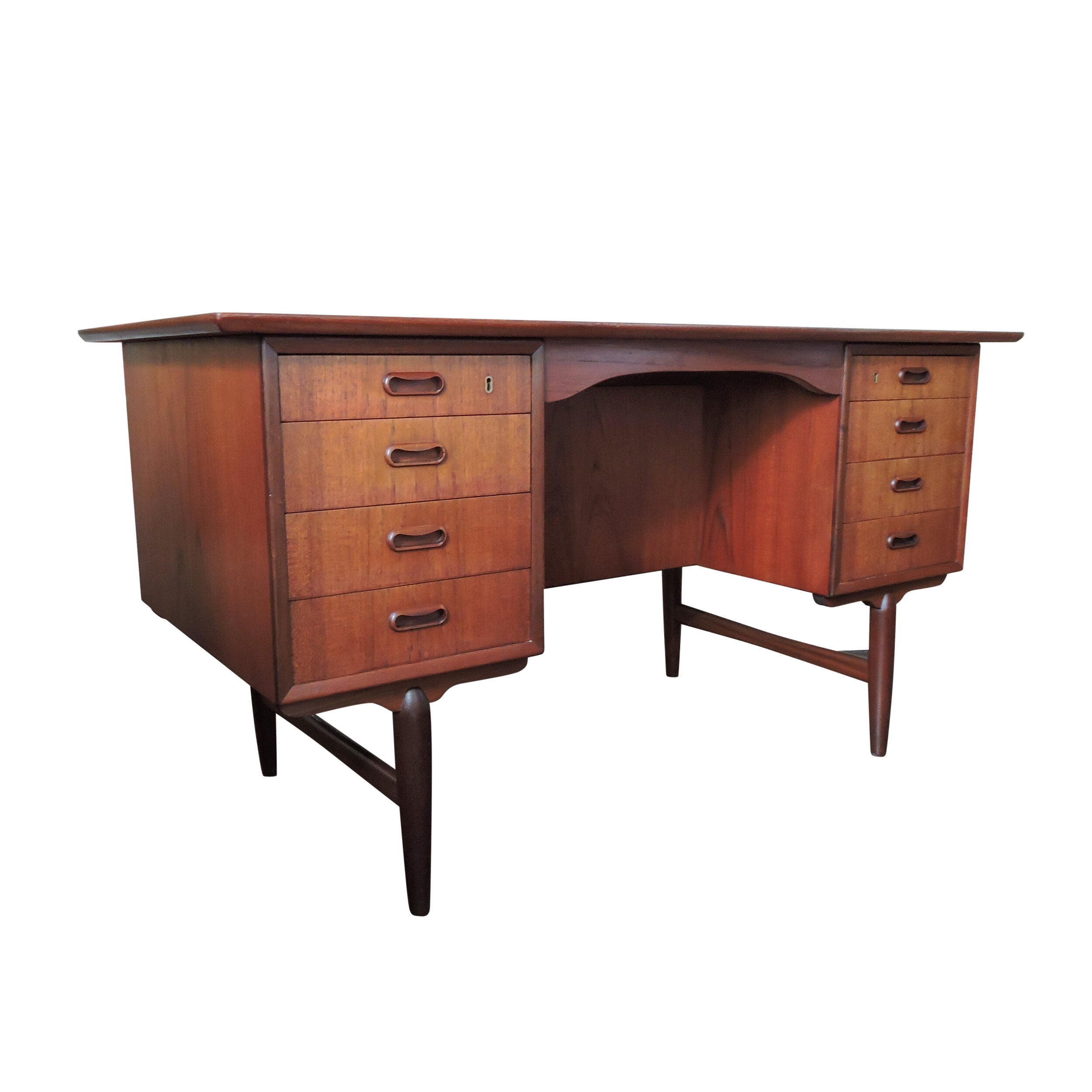 Mid-Century Danish Teak Desk, 1960s