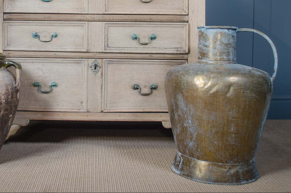 Large brass water carrier