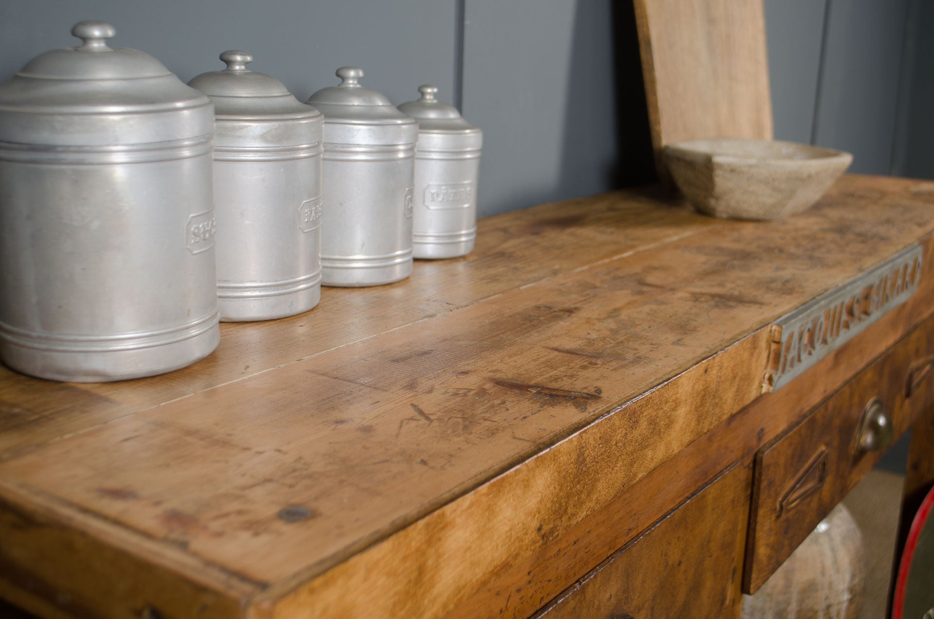 French blacksmiths workbench kitchen island