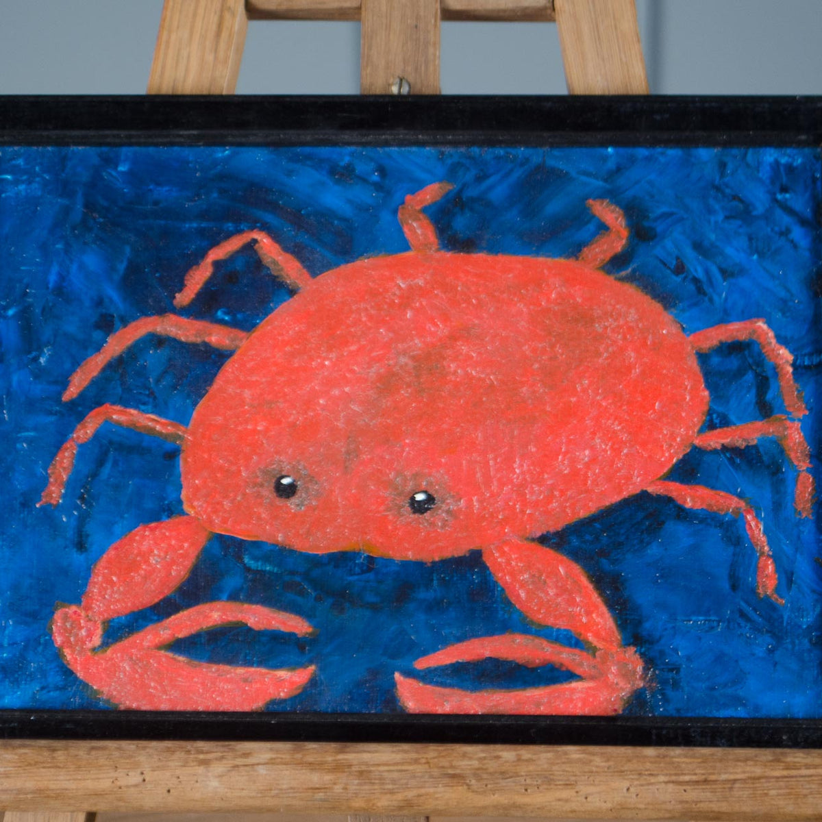 Small Original Crab Oil Painting