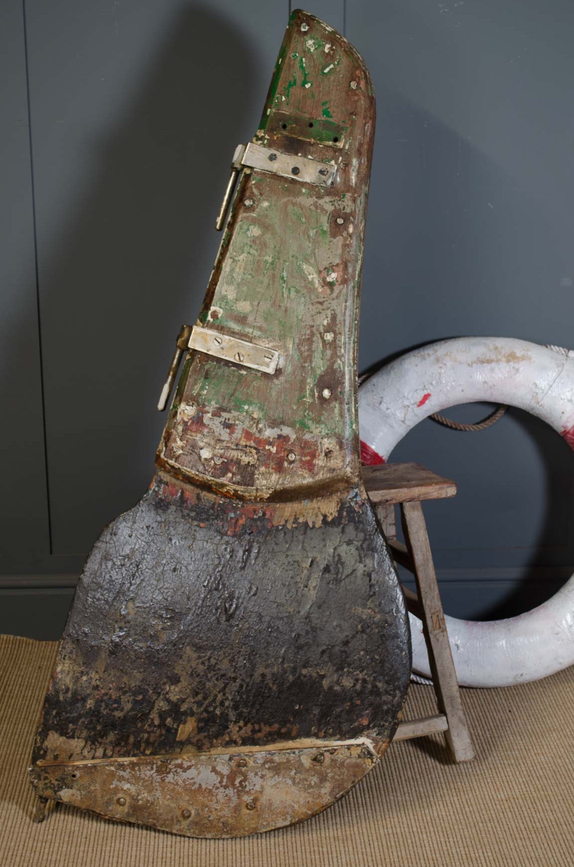 Large reclaimed rudder