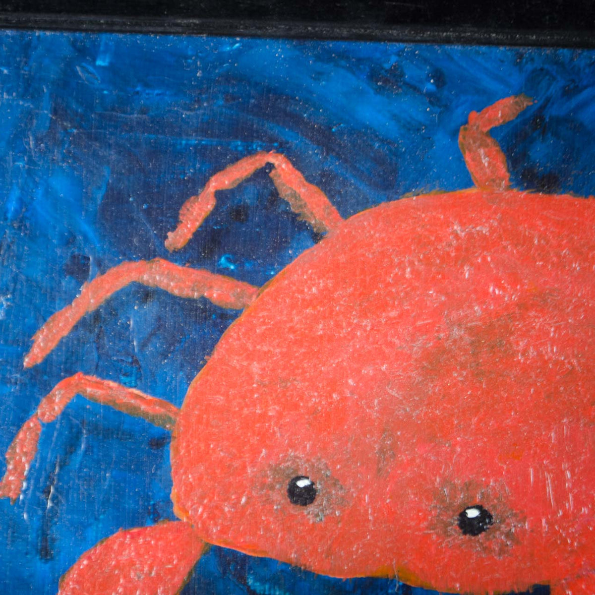 Small Original Crab Oil Painting