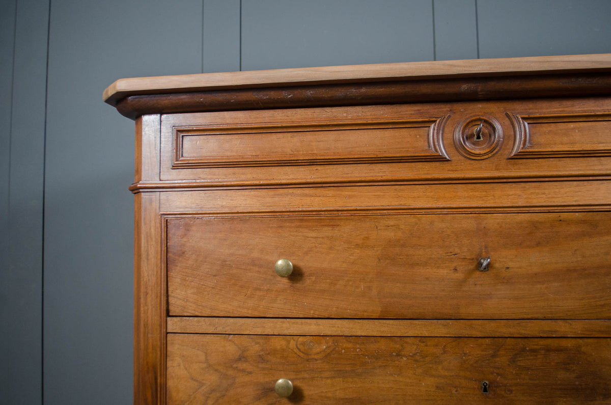 19th century French Ash Louis Philippe Chest of Drawers