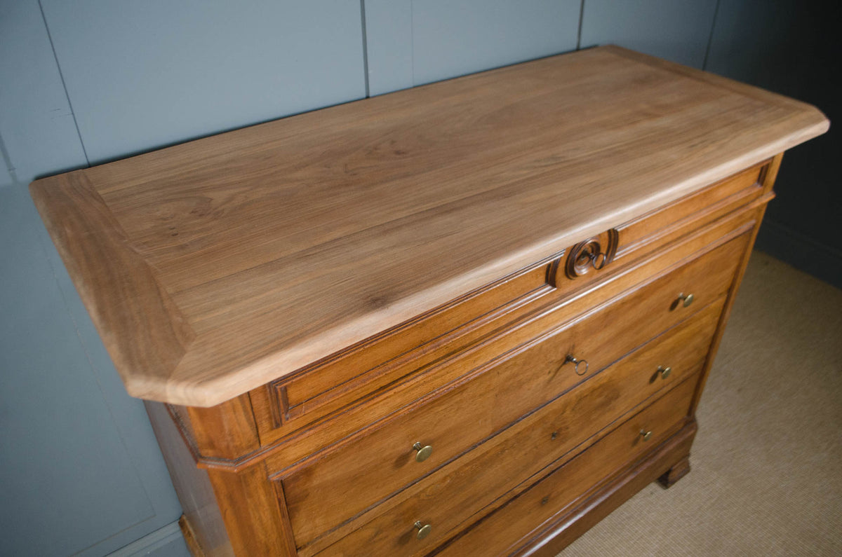 19th century French Ash Louis Philippe Chest of Drawers