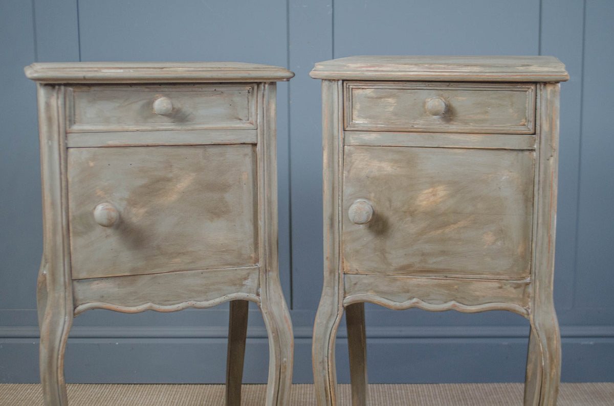 Pair of Painted Bedside Tables