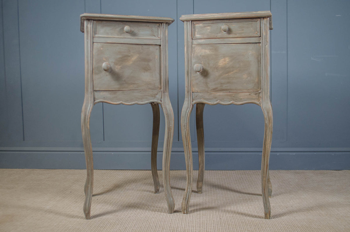 Pair of Painted Bedside Tables