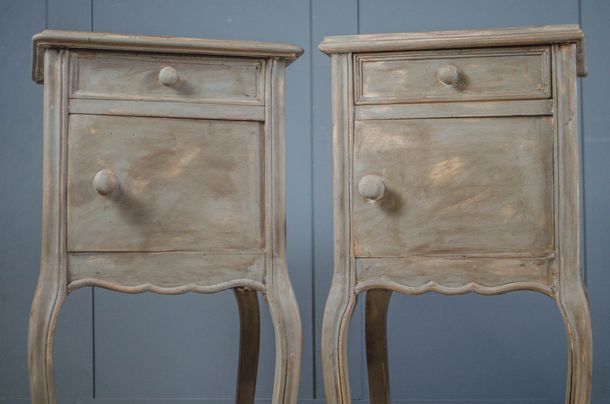 Pair of Painted Bedside Tables