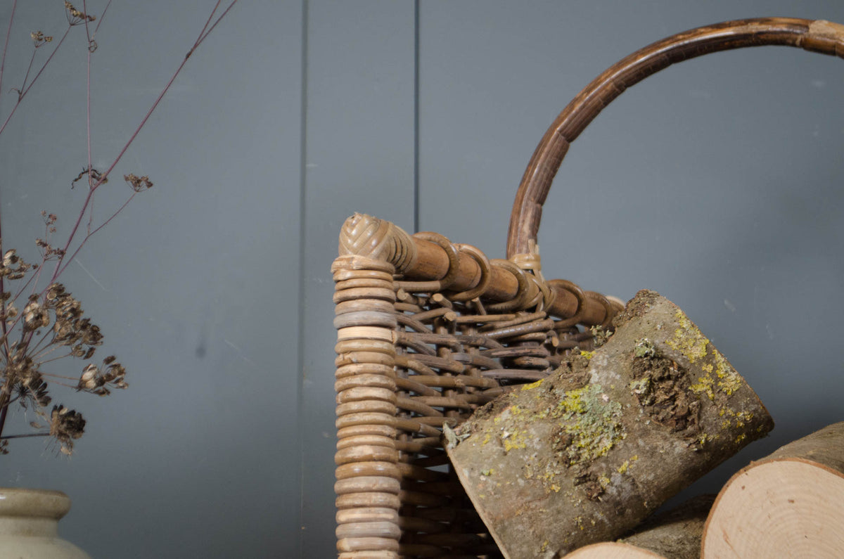 Reclaimed Wicker Log Basket