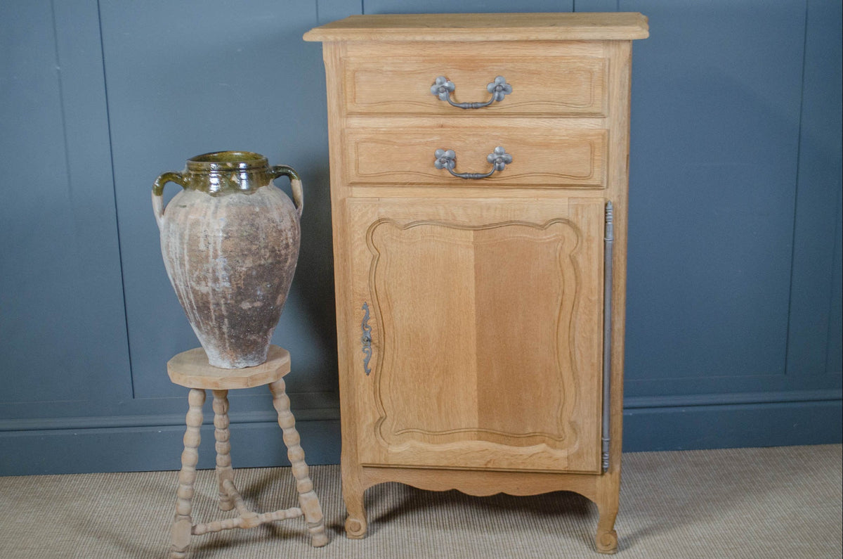 Pale Oak Tall Cupboard with Drawers