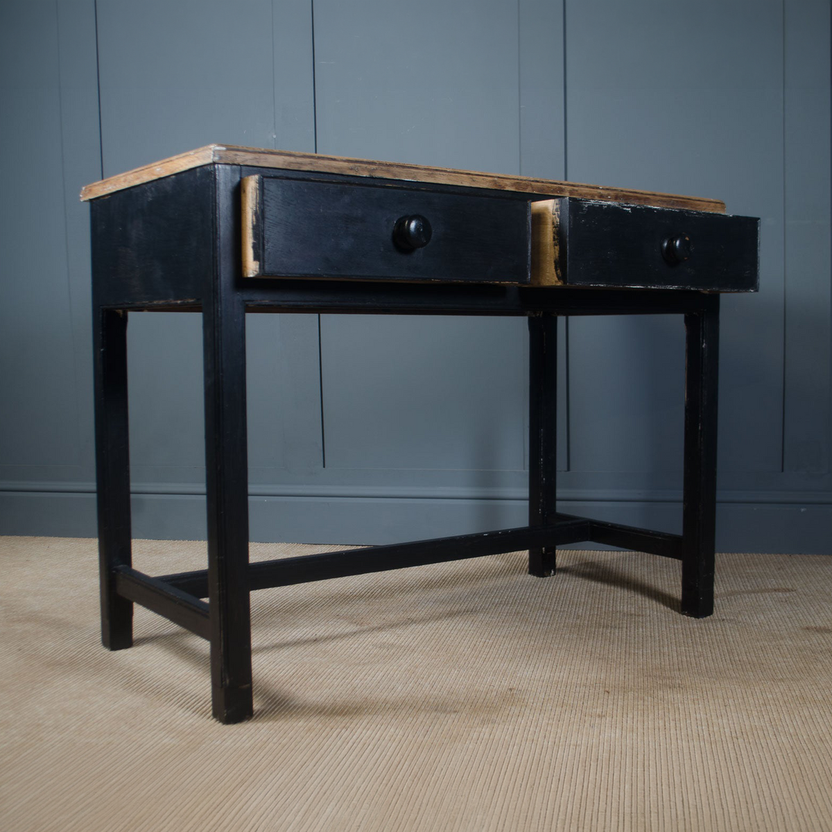 Edwardian Ebonised Desk