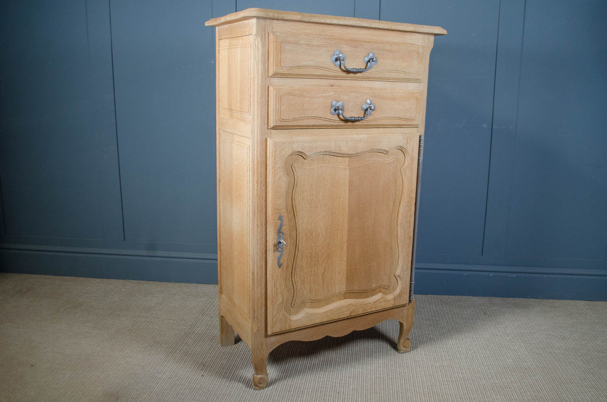 Pale Oak Tall Cupboard with Drawers