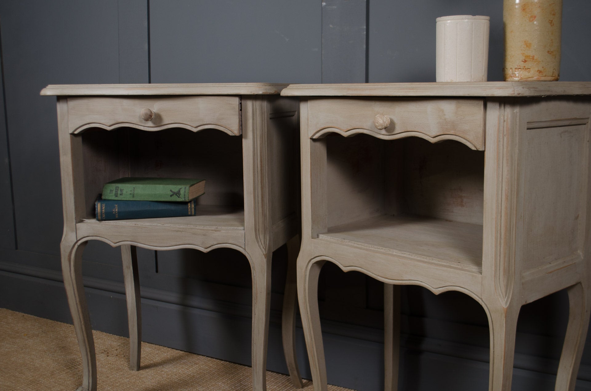 Pair of Vintage French Louis style Bedside Tables