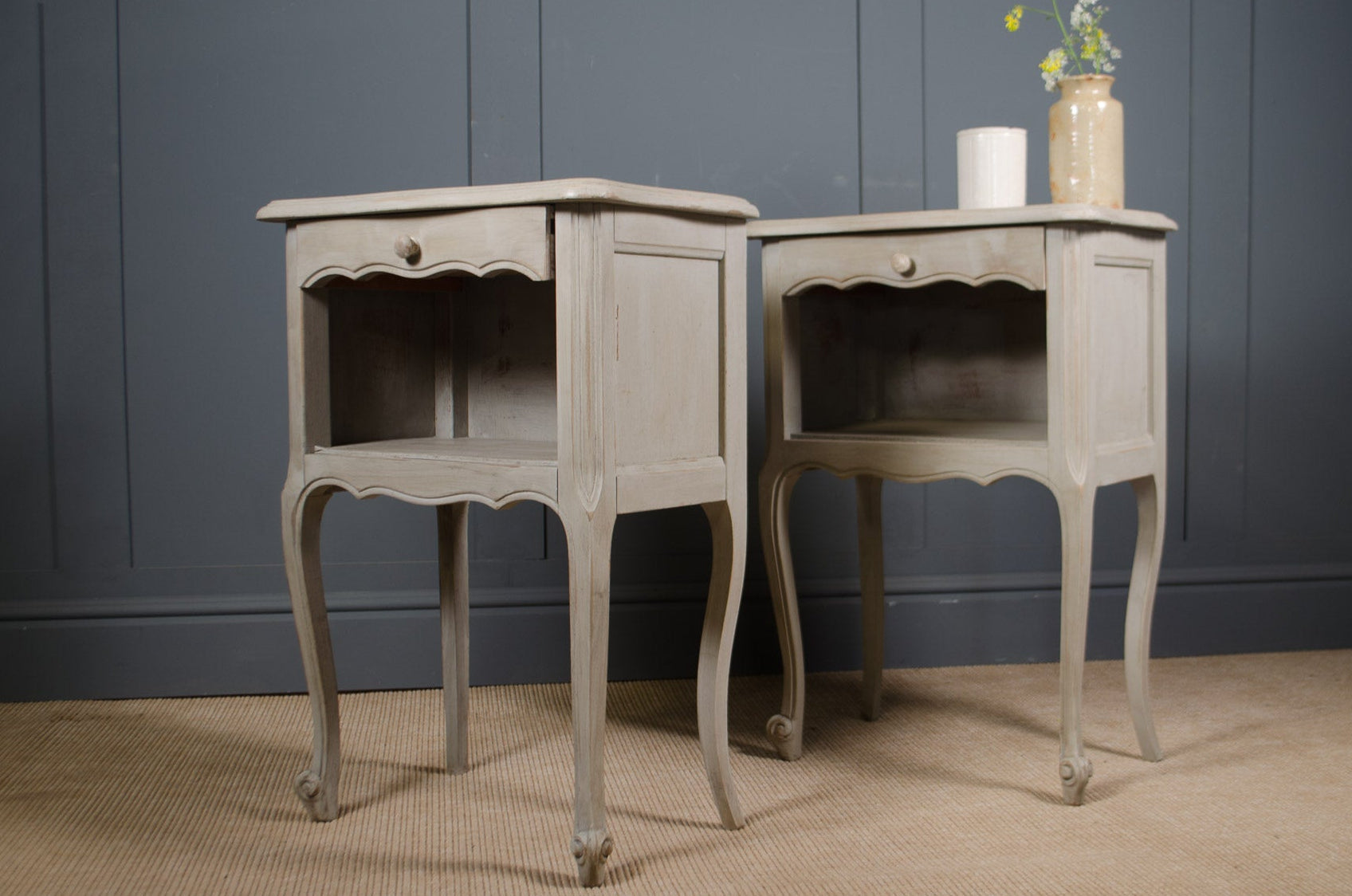 Pair of Vintage French Louis style Bedside Tables