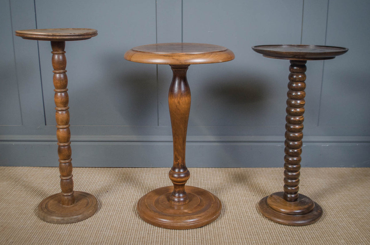 Bobbin turned side wine tables