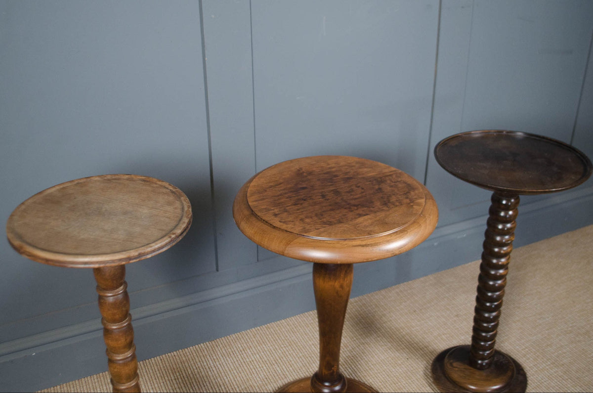 Bobbin turned side wine tables