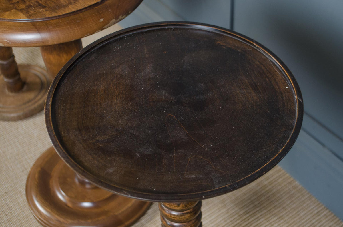 Bobbin turned side wine tables