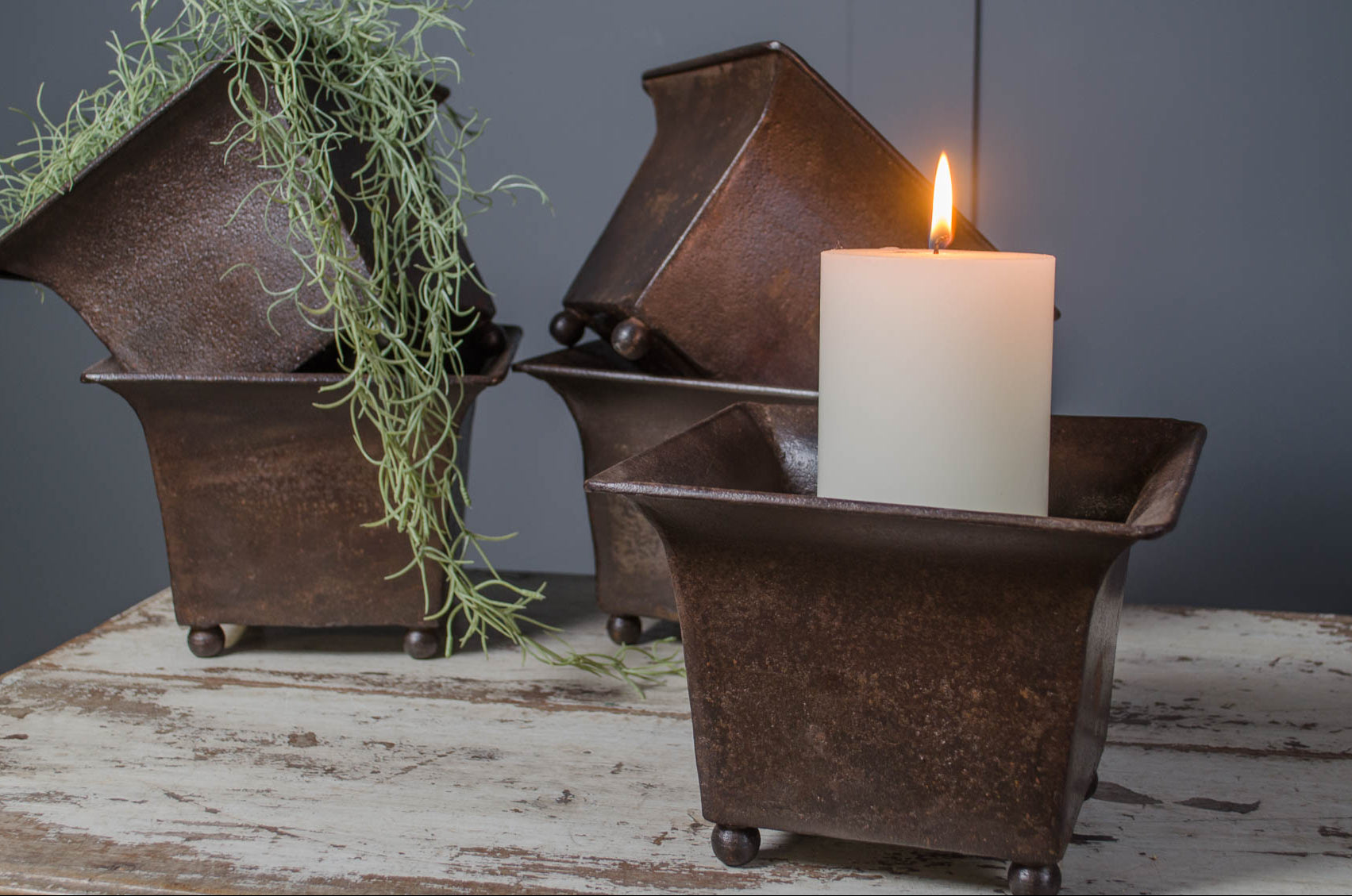 Reclaimed iron pots