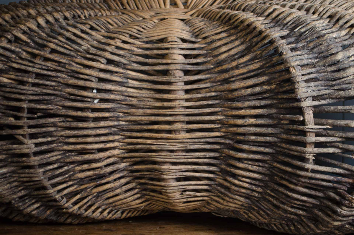 Large 19th Century French Grape Picking Donkey Buttocks Basket