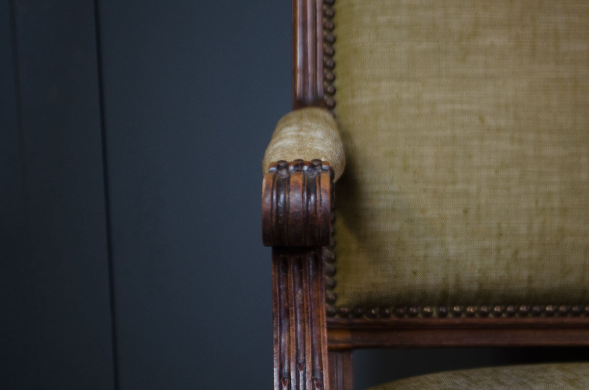 Pair of Early 20th Century French Louis XVI Style Parlour Chairs