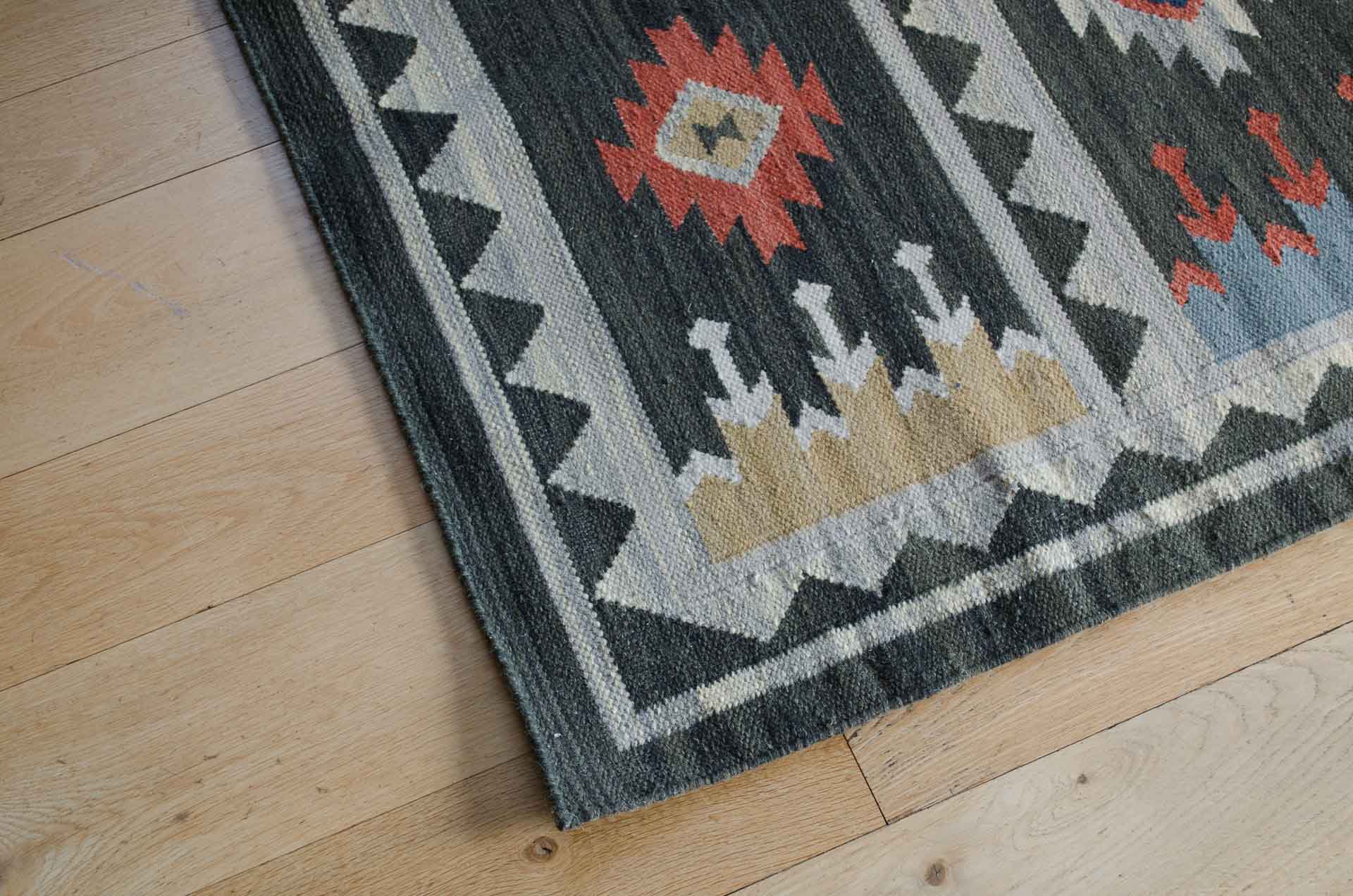Kilim rug - Charcoal